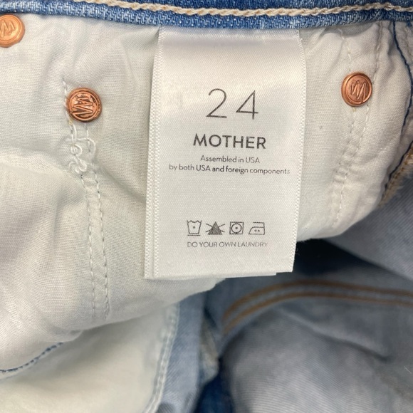 Mother Superior High Waisted Hiker Hover Jeans 24 Blue - Picture 16 of 16